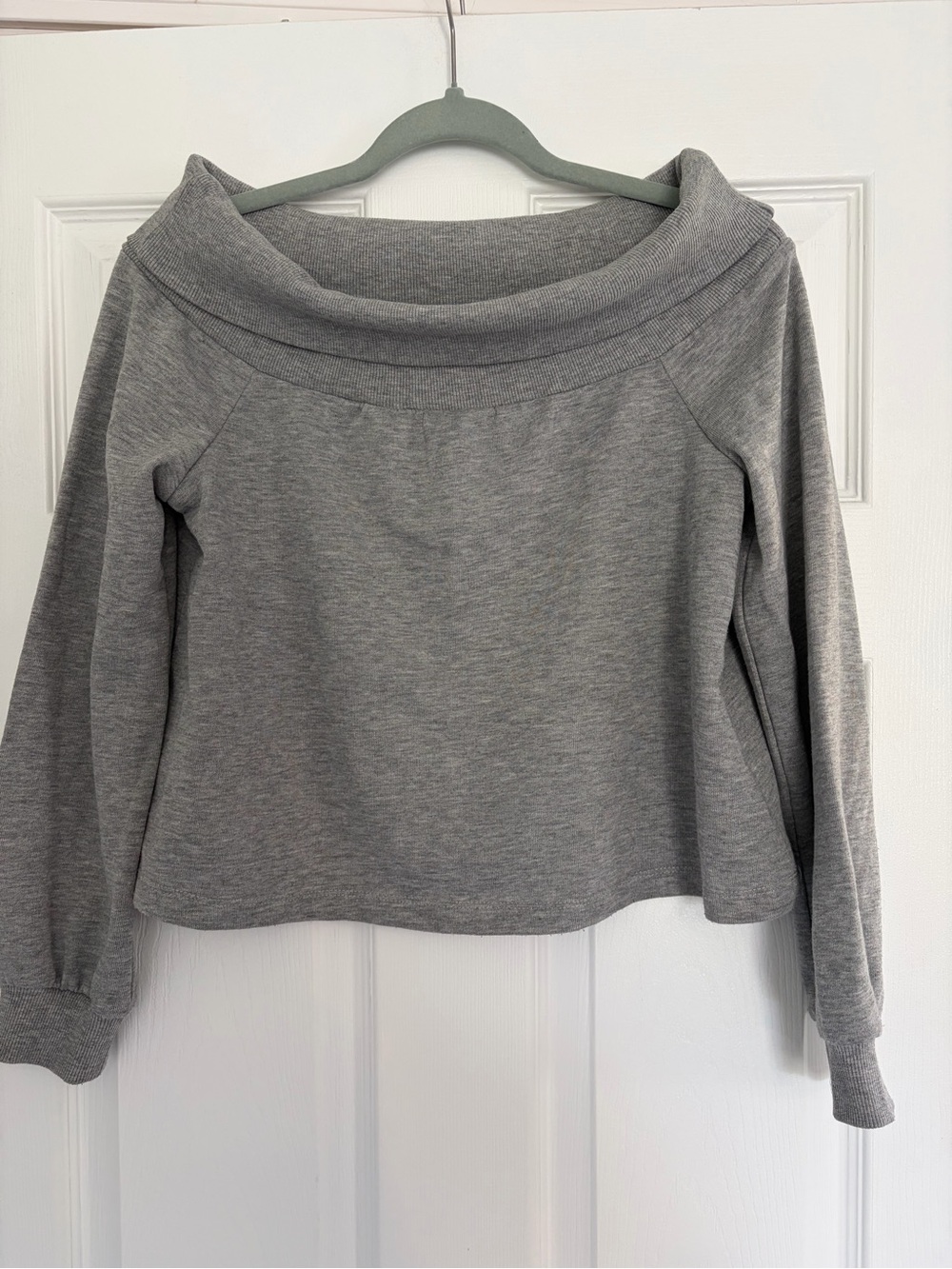 ASOS Off Shoulder Cropped Sweatshirt